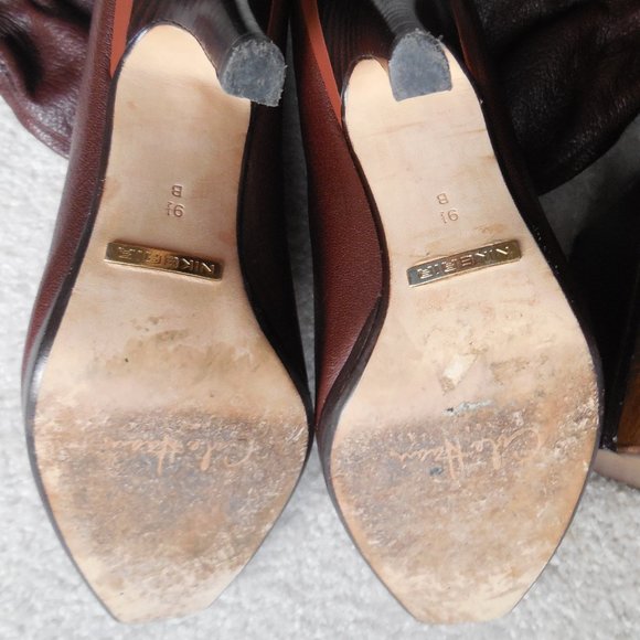 Cole Haan Nike Air Brown Leather Boots Size 9.5B - Picture 4 of 4